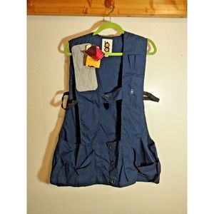 Bob Allen XL Hunting Vest Vintage Blue Padded Shoulder NWT